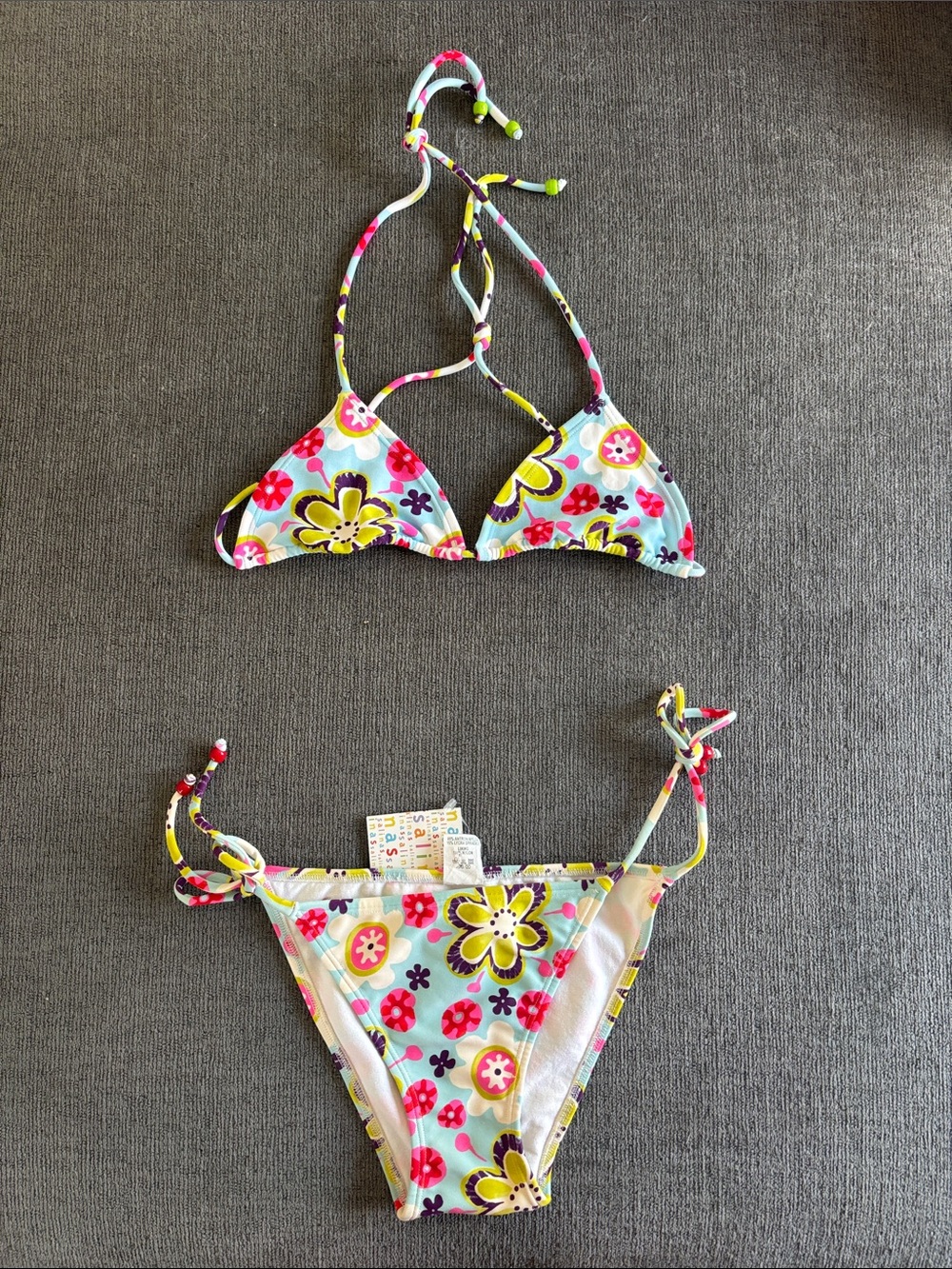 NWT RARE Salinas colorful flower tie set. Size small.
